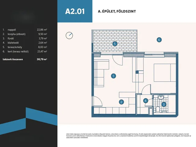 Eladó lakás Vámosszabadi, Szitásdomb-lakópark, Liliom utca 1297/3 39 nm