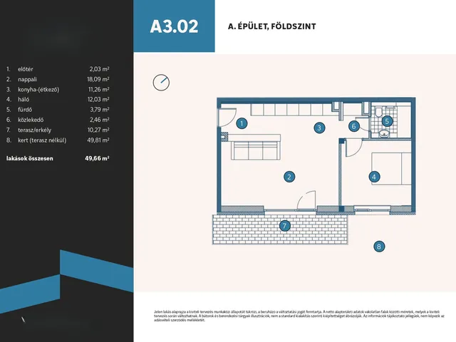 Eladó lakás Vámosszabadi, Szitásdomb-lakópark, Liliom utca 1297/3 50 nm