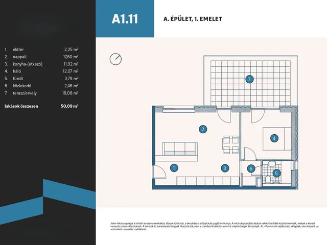 Eladó lakás Vámosszabadi, Szitásdomb-lakópark, Liliom utca 1297/3 50 nm