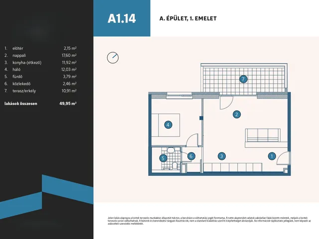 Eladó lakás Vámosszabadi, Szitásdomb-lakópark 50 nm