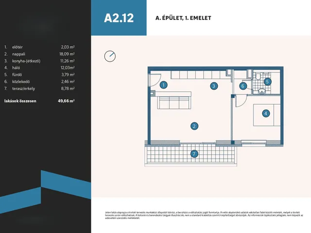Eladó lakás Vámosszabadi, Szitásdomb-lakópark, Liliom utca 1297/3 50 nm