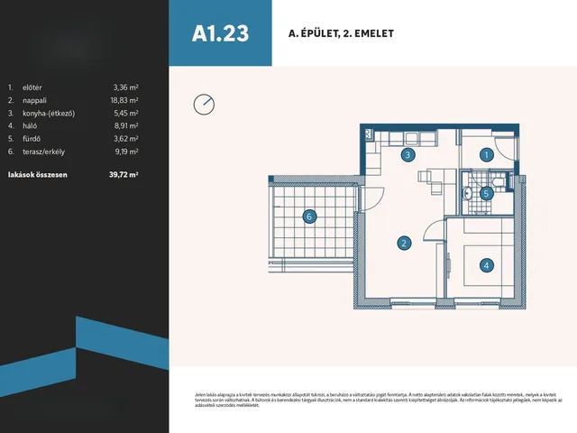 Eladó lakás Vámosszabadi, Szitásdomb-lakópark, Liliom utca 1297/3 40 nm