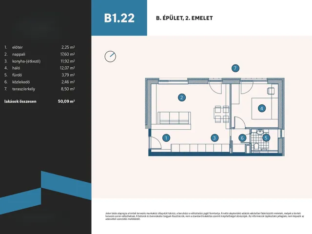 Eladó lakás Vámosszabadi, Szitásdomb-lakópark, Liliom utca 1297/3 50 nm