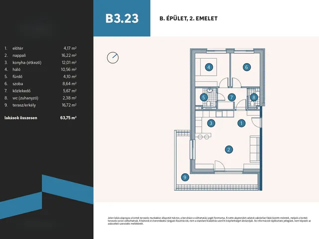 Eladó lakás Vámosszabadi, Szitásdomb-lakópark 64 nm