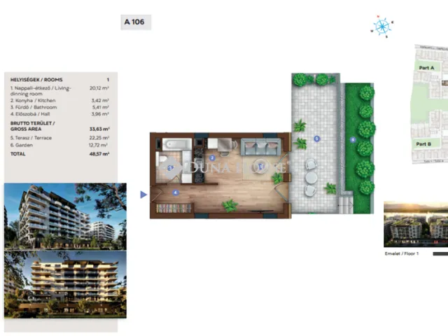 Eladó lakás Budapest XIII. kerület 48 nm