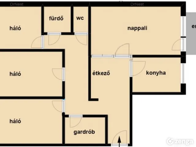 Eladó lakás Budapest XVII. kerület, Rákoskeresztúr 75 nm