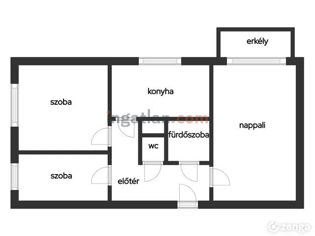 Eladó lakás Sopron, Felsőlövérek 55 nm
