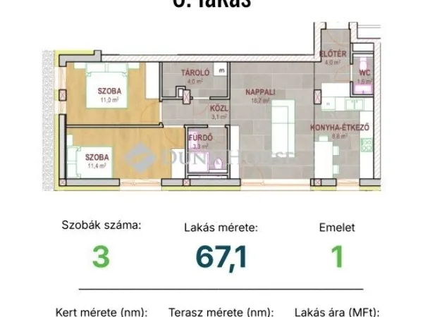 Eladó lakás Tatabánya 67 nm