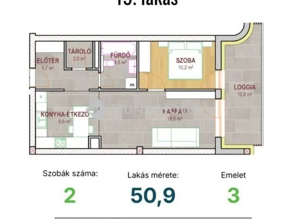 Eladó lakás Tatabánya 50 nm