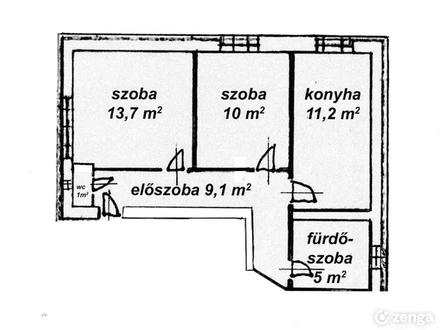 Kiadó lakás Harka 50 nm