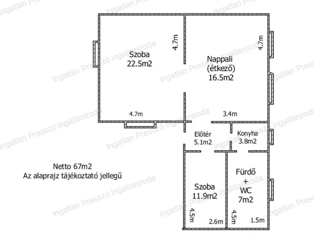 Eladó ház Tapolca, Diszel 67 nm