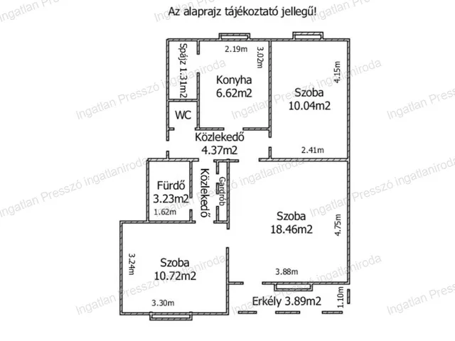 Eladó lakás Hévíz 61 nm