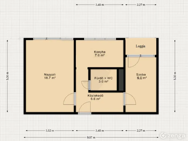 Eladó lakás Szeged, Felsőváros 47 nm