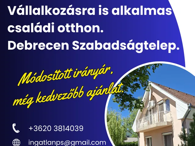 Eladó ház Debrecen, Szabadságtelep 100 nm