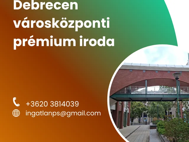 Kiadó kereskedelmi és ipari ingatlan Debrecen, Belváros 220 nm
