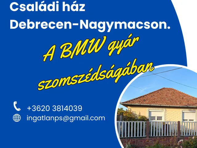 Eladó ház Debrecen, Nagymacs 95 nm