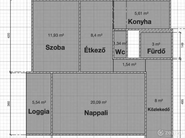 Eladó lakás Halásztelek 64 nm