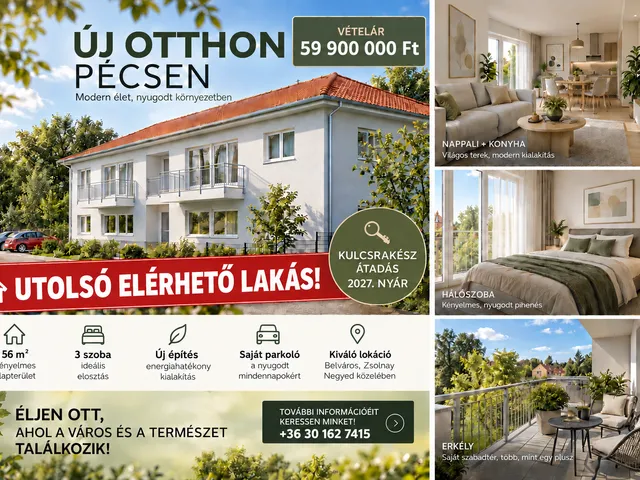 Eladó lakás Pécs, Belváros 56 nm