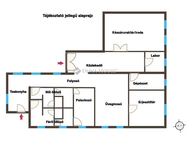 Kiadó kereskedelmi és ipari ingatlan Kalocsa, Hosszú Antal utca 180 nm