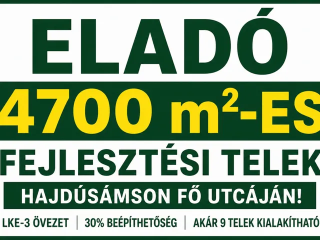 Eladó kereskedelmi és ipari ingatlan Hajdúsámson 4700 nm