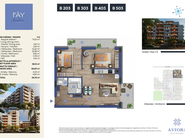 Eladó lakás Budapest XIII. kerület 61 nm