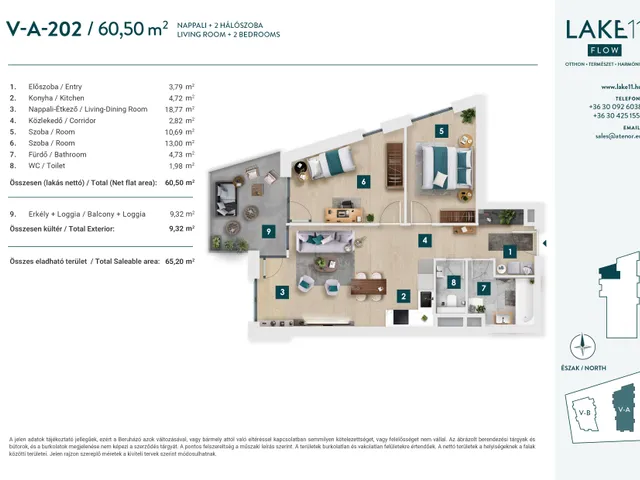Eladó lakás Budapest XI. kerület, Kőérberek 61 nm