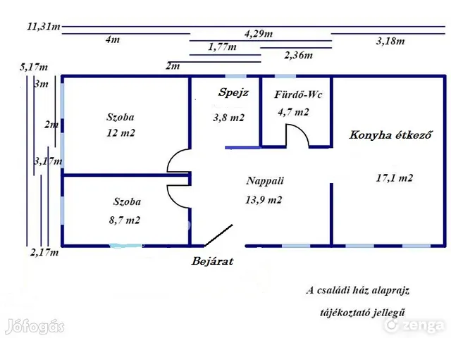 Eladó ház Nagykőrös 61 nm
