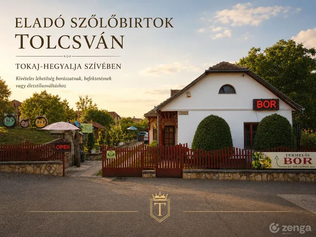 Eladó mezőgazdasági ingatlan Tolcsva 135 nm