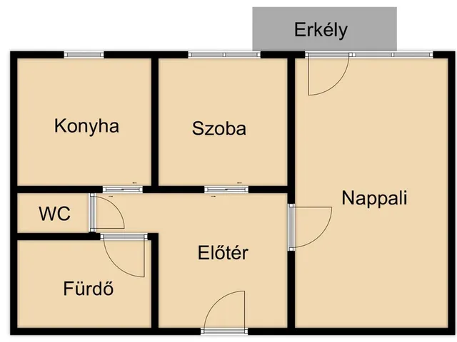 Eladó lakás Hajdúszoboszló 48 nm