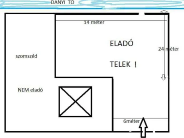 Eladó telek Dány 400 nm
