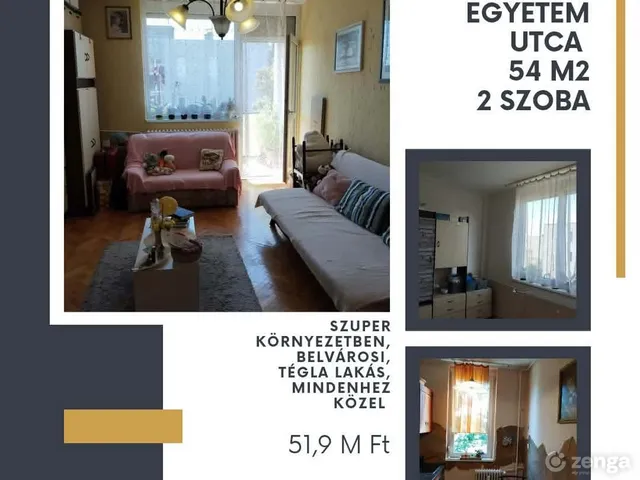 Eladó lakás Veszprém, Egyetemváros 54 nm