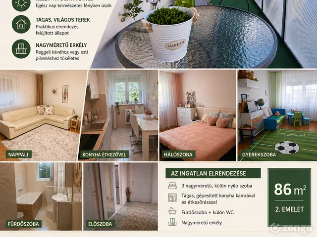 Eladó lakás Nyíregyháza, Belváros 86 nm