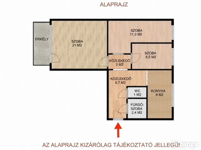 Eladó lakás Budapest XXI. kerület, Erdősor 62 nm