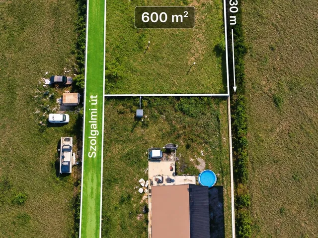 Eladó telek Ságvár 600 nm
