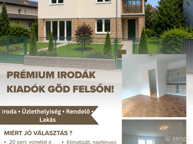 Kiadó kereskedelmi és ipari ingatlan Göd, Felsőgöd 25 nm