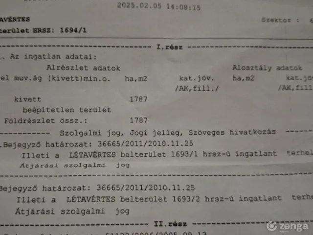 Eladó telek Létavértes, Nagyléta 1787 nm