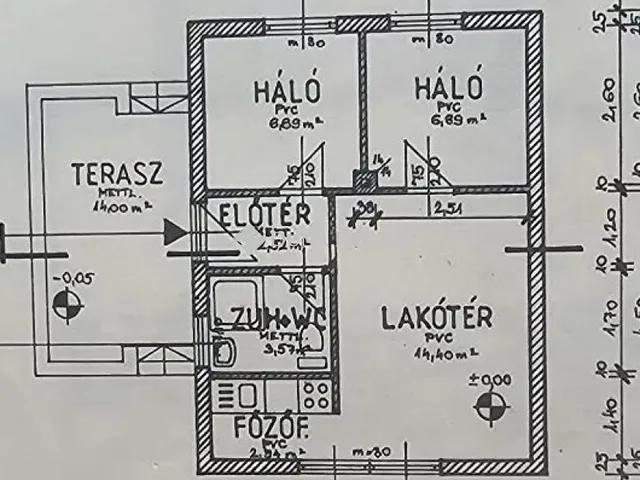 Eladó nyaraló Tápiószentmárton 61 nm