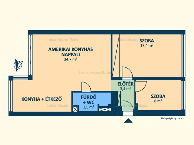 Kiadó lakás Budapest II. kerület, Törökvész, Balogvár utca 71 nm