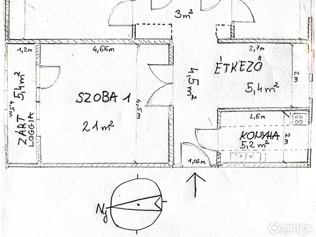 Eladó lakás Nyíregyháza, Belváros 64 nm
