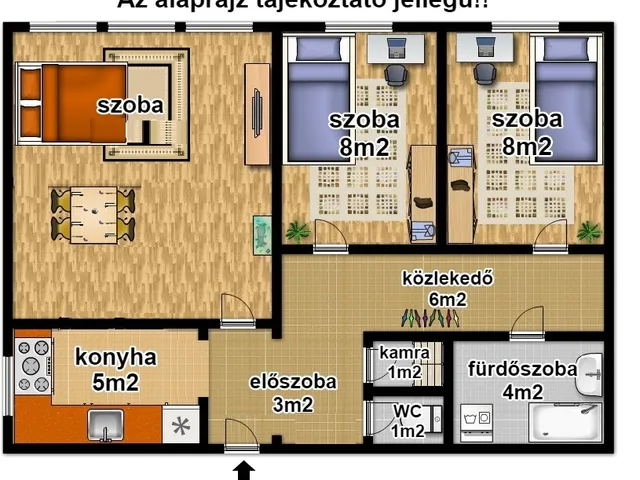 Eladó lakás Budapest XIV. kerület, Rákosfalva 56 nm
