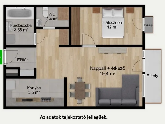 Kiadó lakás Budapest XIII. kerület, Angyalföld, Reitter Ferenc utca 51 nm