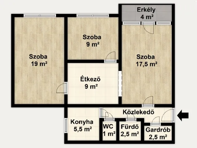 Eladó lakás Budapest IV. kerület, Újpest, Rózsa utca 71 nm