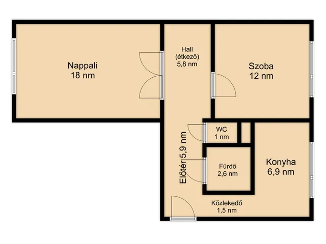 Eladó lakás Budapest XVIII. kerület 53 nm