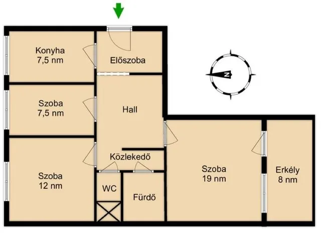 Eladó lakás Budapest IV. kerület, Bőröndös utca 65 nm