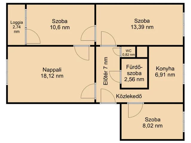 Eladó lakás Budapest XV. kerület 69 nm
