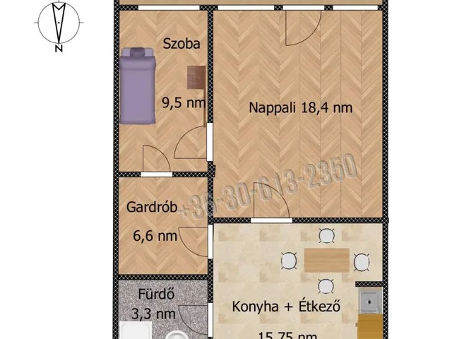Eladó lakás Budapest XX. kerület 58 nm