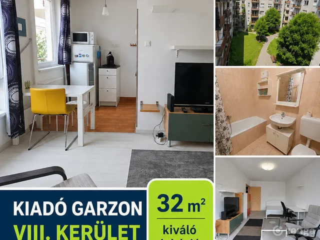 Kiadó lakás Budapest VIII. kerület, Csarnoknegyed 32 nm