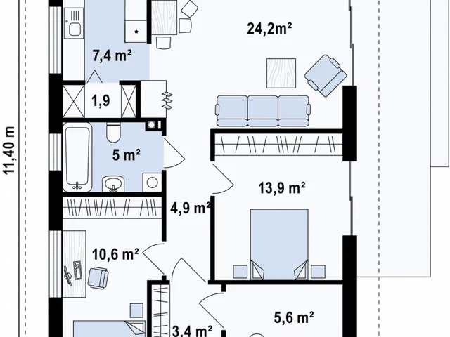 Eladó ház Kunsziget 76 nm