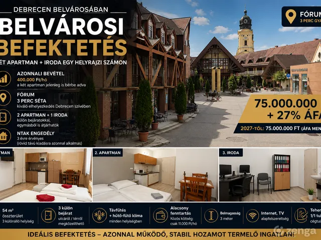 Eladó lakás Debrecen, Belváros 54 nm