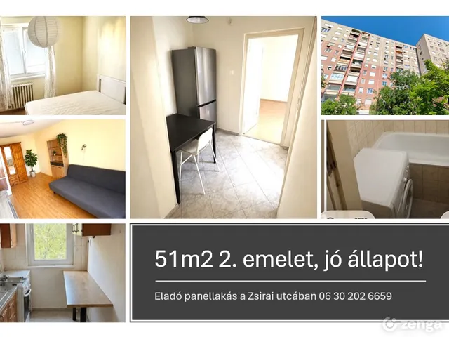 Eladó lakás Budapest III. kerület, Békásmegyer 51 nm